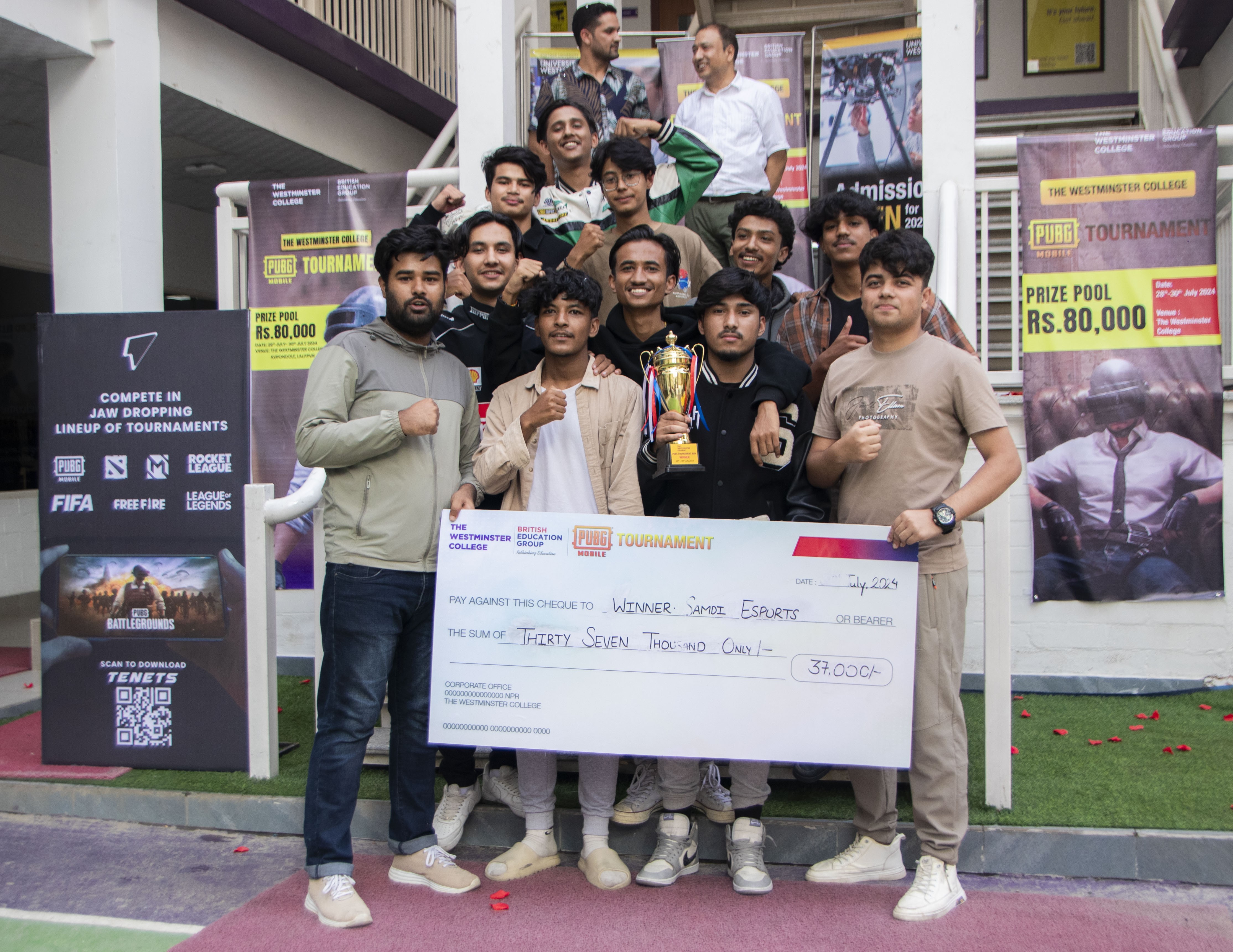 'Samdi Esports' won the title of the PUBG tournament held at Westminster Image